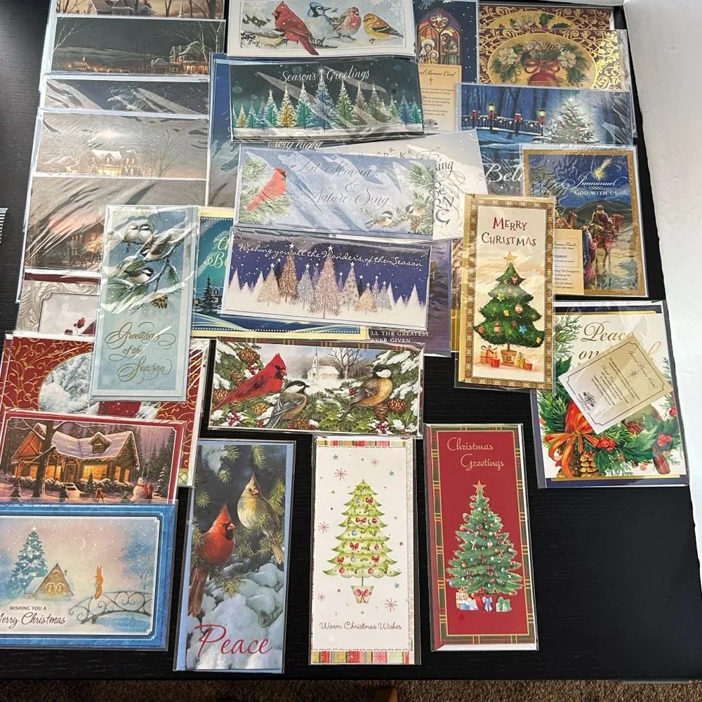 Lot 53 Christmas Ornament & Greeting Cards w/ Envelope St. Josephs Indian School